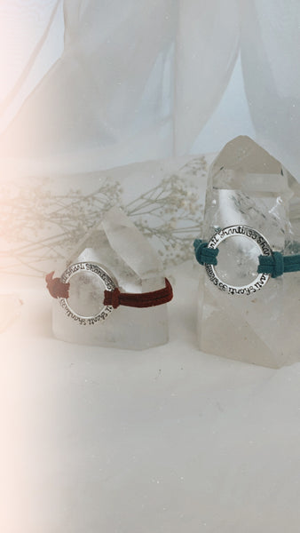 Om Shanti Bracelet Silver/Brass
