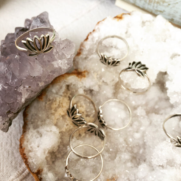 Lotus Ring Sterling Silver