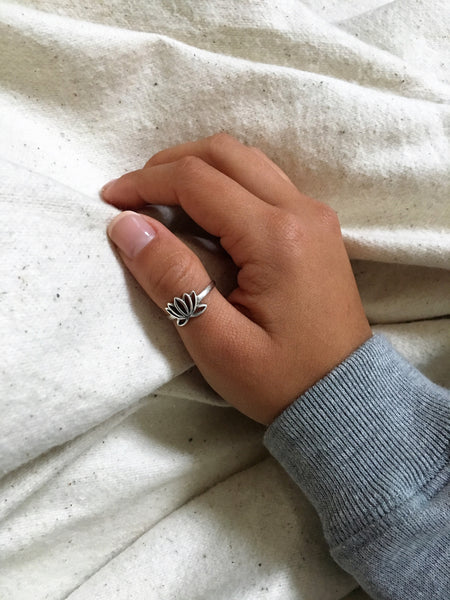 Lotus Ring Sterling Silver