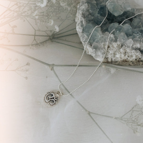 Silver om pendant price sale