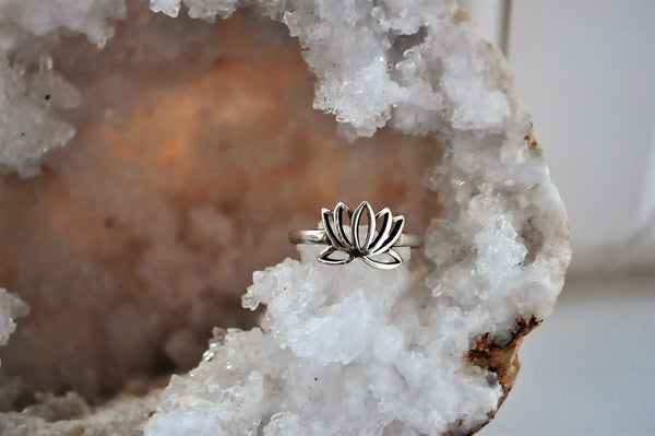 Lotus Ring Sterling Silver