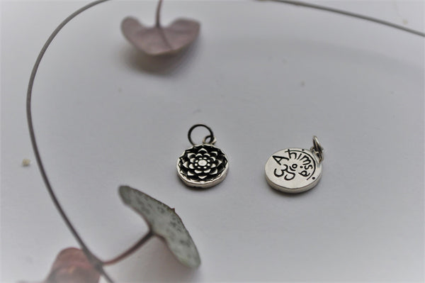 Ahimsa pendant Reversible Lotus