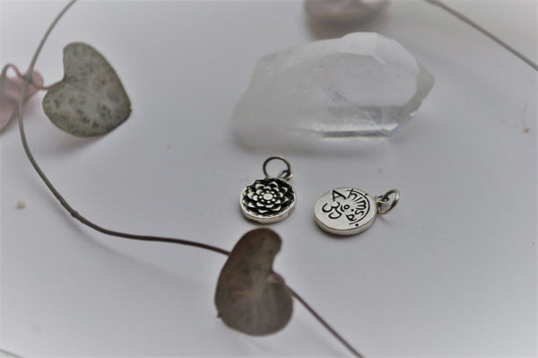 Ahimsa pendant Reversible Lotus