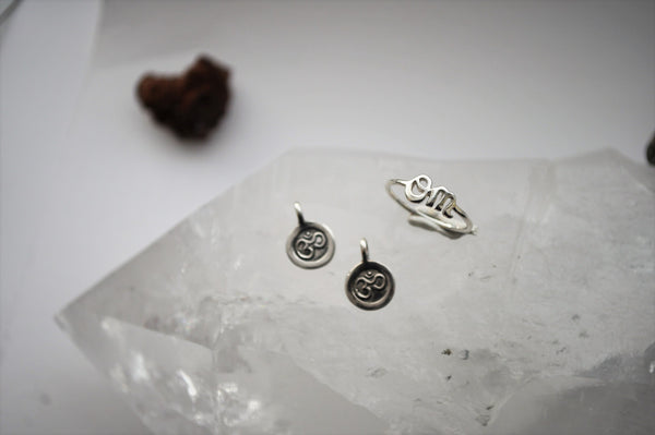 Om Ring Sterling Silver