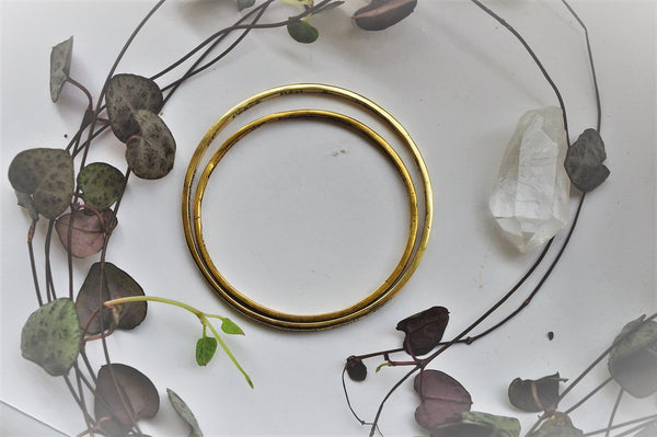 Om Shanti Bangle Brass